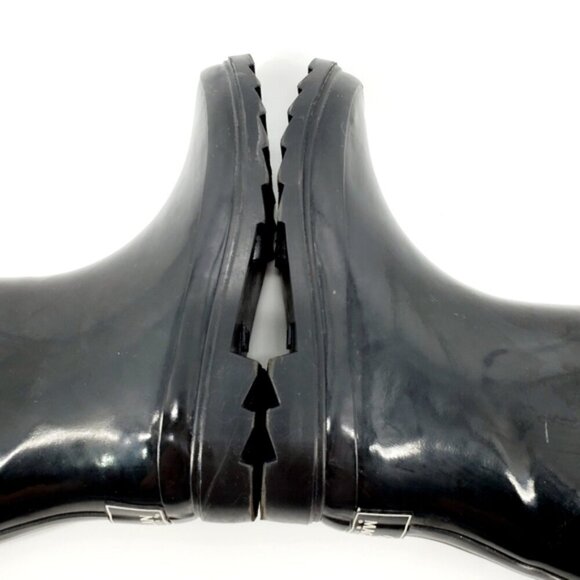 Magellan Outdoor Women's 7 Black Pull-on Side Buckle Rubber Rain/Water Boots - Picture 7 of 10